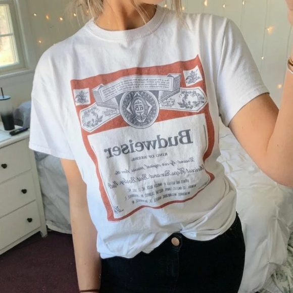 Budweiser Beer Ad 90’s Graphic Tee - Picture 2 of 11